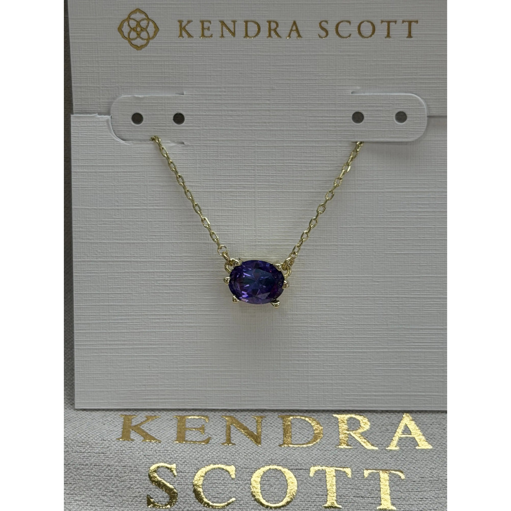 Kendra Scott Purple Pendant Necklace